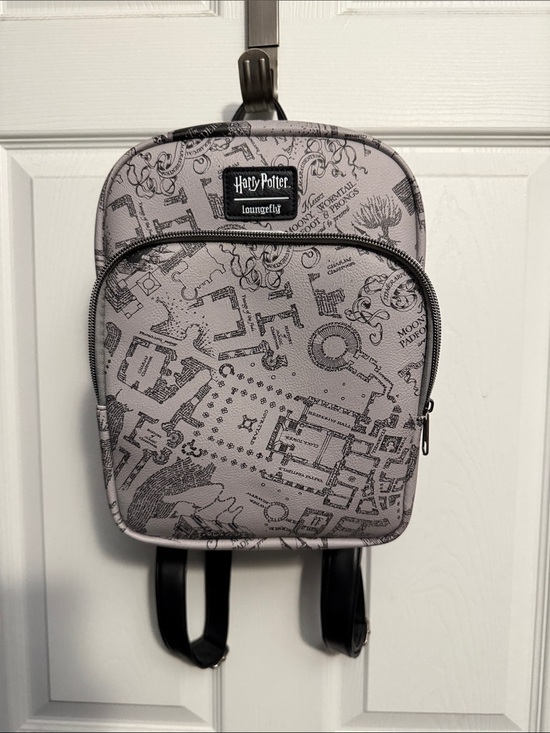 Loungefly Handbags - Loungefly Harry Potter Gray Marauder Map Mini Backpack